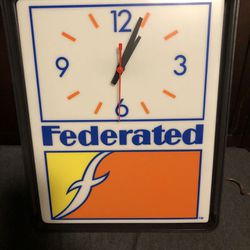 Vintage Federated Auto Parts Clock