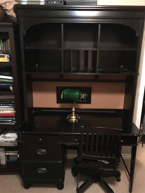 Young America Nice Black Wood Desk Chair By Stanley Furniture For Young America Nice Black Wood Desk Chair By Stanley Furniture For In College Station Tx Offerup