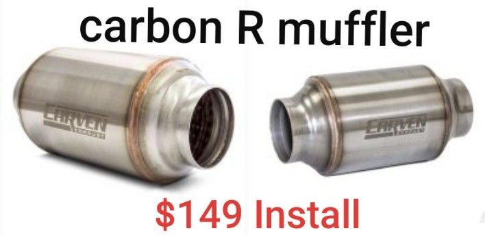 New Universal CARVEN - R Muffler Install