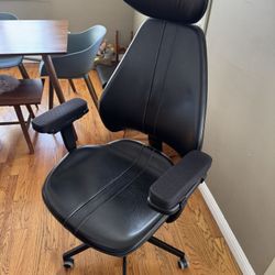 Black Leather Office Chair