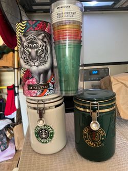 Vintage Starbucks Canisters and Bonus gifts! Coffee