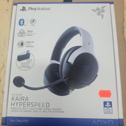Razer Kaira HyperSpeed Wireless Gaming Headset for PlayStation 5 / PS5, PS4, PC, Mobile: 50mm Drivers - HyperClear Cardioid Mic - Memory Foam Cushions