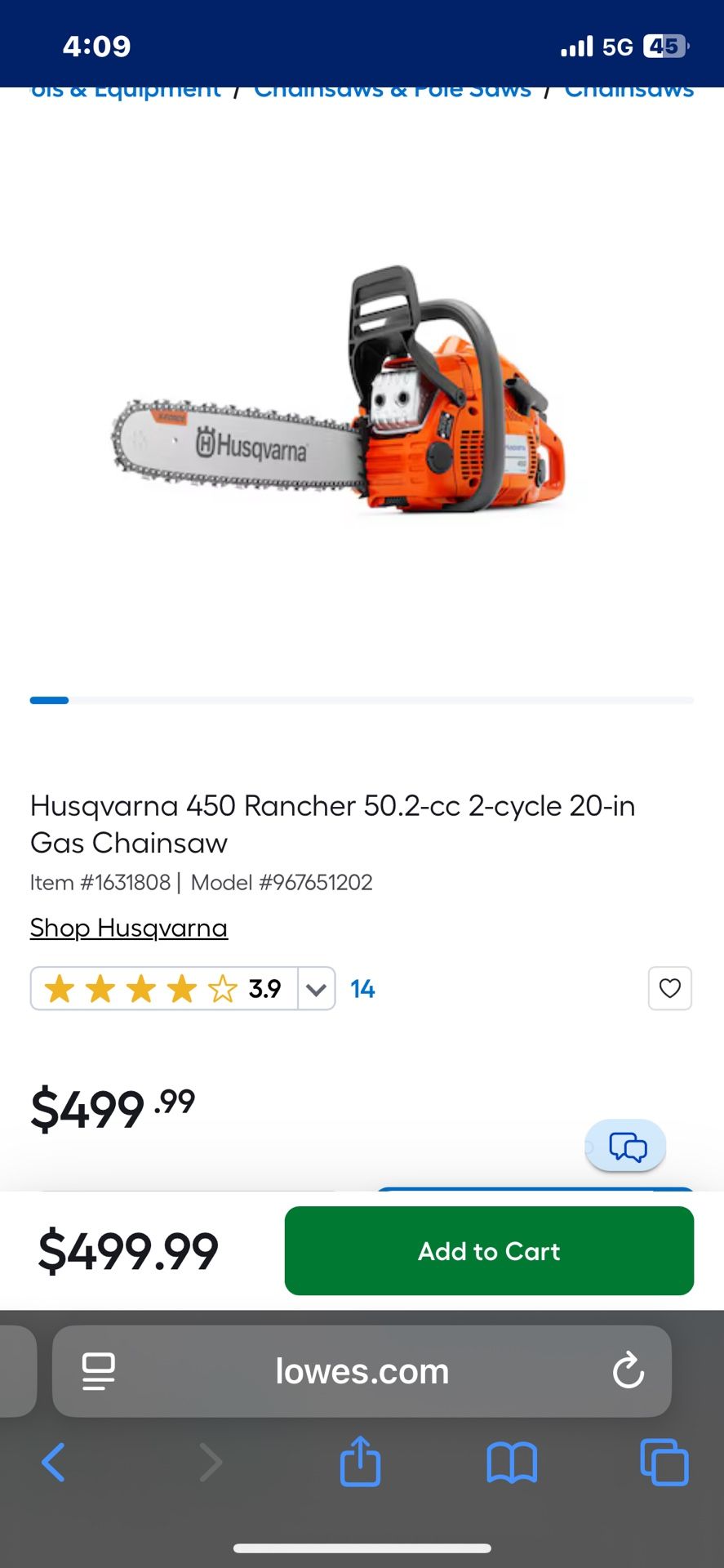 Husqvarna Rancher 450