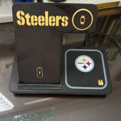 Steelers iPhone AirPod And Apple Watch Charger