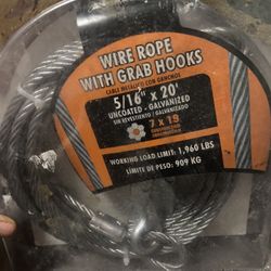 Wire Rope With Grab Hooks 