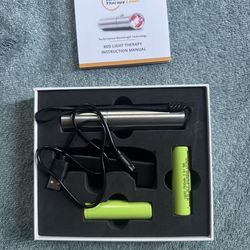Miracle Therapy Laser Red Light Therapy Device w/ Charger + Batteries