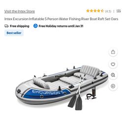 Intex Extra Wide Cockpit 5 Person Boat 