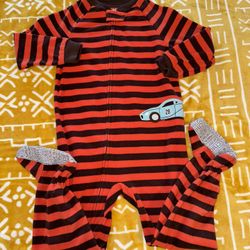 Child of Mine fleece footie Pajamas sz 4T