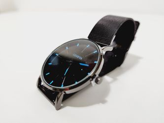 Fashion Men's and Women's Simple Business Mesh Quartz Watch for Geneva Couple

