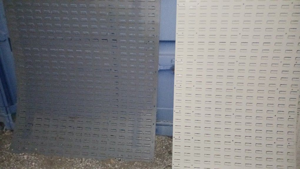 Louverd Wall Panels For Hanging Plastic Bins
