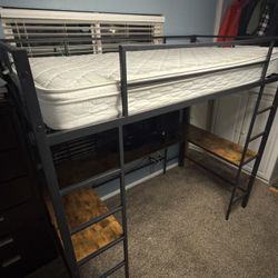 Twin Bed Loft with Desk