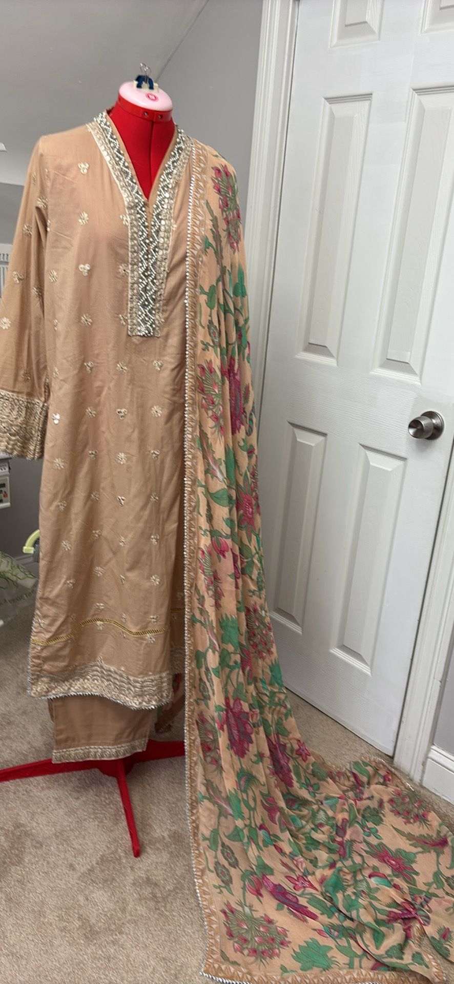 Fancy Cotton Suit 3pc