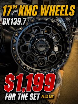 17” KMC WHEELS 🔥 6x139.7 ! IN STOCK ! BRAND NEW