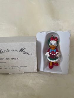 Disney Grolier Daisy Duck Christmas Magic Ornament with Box 26231 106