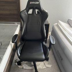 Homall Gaming Chairs, Computer Chair with Footrest and Massage Lumbar Support, Height Adjustable Game Chair with Headrest and Swivel Seat (Black)