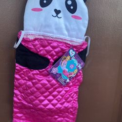 Panda Sleeping Bag For 18” Dolls.