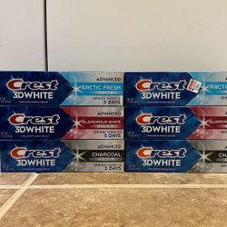 Crest 3D White toothpaste 3.3 oz: 2 for $5