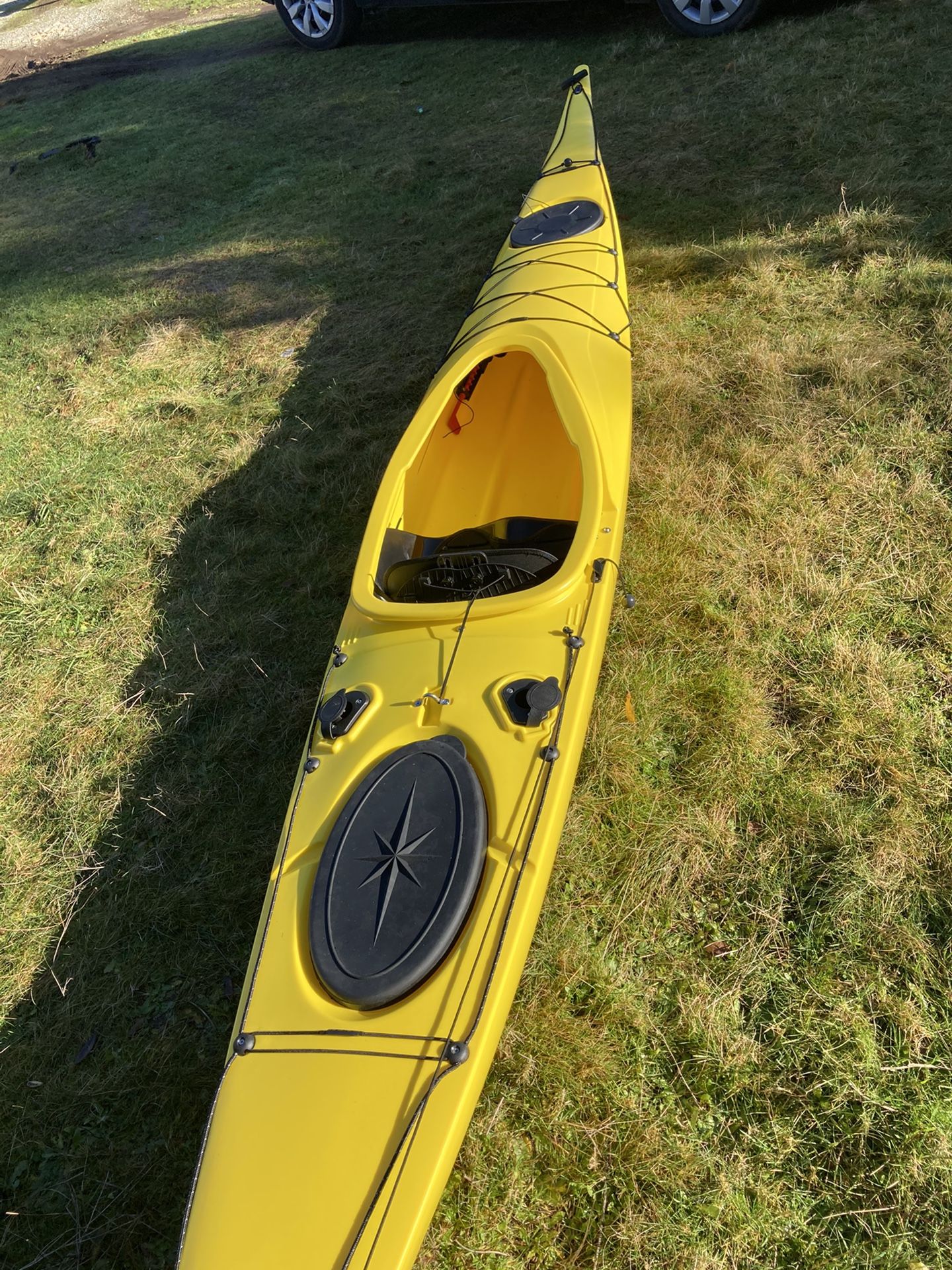 15ft Touring Kayak – Solo Distance Travel Kayak ,Collapsible Paddle Included