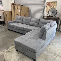 Brand New Microfiber Reversible Sectional