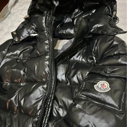 Black Moncler Coat Size Large 