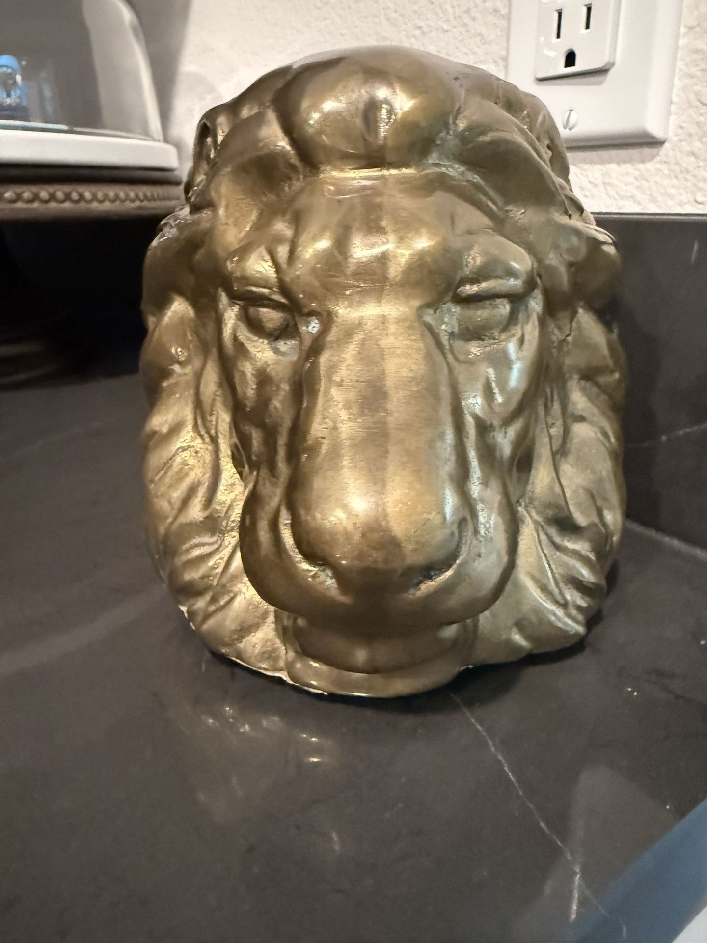 Mid Century Modern Heavy Brass Lion Amazing Piece