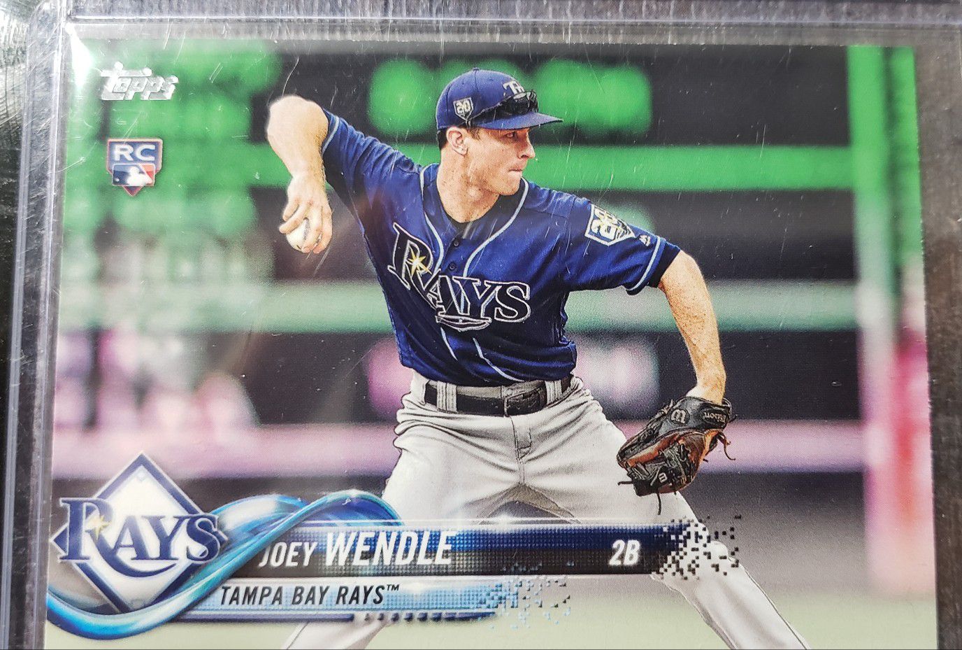 Joey Wendle Tampa Bay rays rookie card