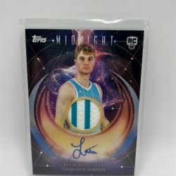 LIAM MCNEELEY 2025-26 Topps Midnight Rookie Patch AUTO RPA RC Hornets