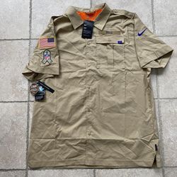 NEW Nike NFL salute to service Buffalo bills sideline button up shirt Size XL