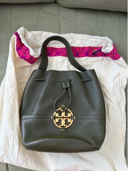 Tory Burch Leather Bucket Bag