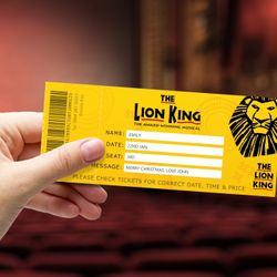 2 Tickets: Lion King at the Orpheum 