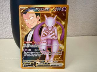 Team Rocket's Mewtwo ex 240/182 Gold Secret Hyper Rare Destined Rivals