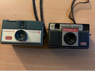 Vintage Kodak Hawkeye Instamatic R4 & Magimatic X50 126 Film Camera Lot Retro Ca