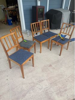 5 Koa Dining Room Chairs