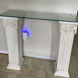 Console Table w/ 2 glass shelves