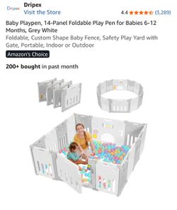 Retractable play pen