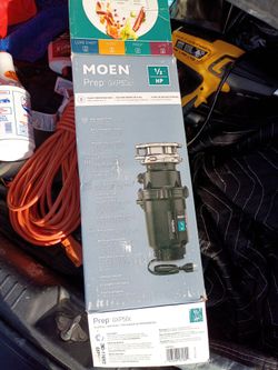 New garbage disposal 3/8