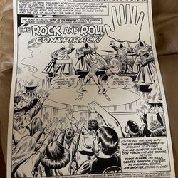Rare Defenders Comic Book Art From 1980 