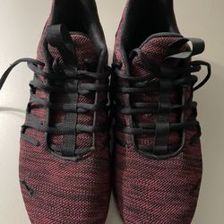 Puma Mens Shoes Red Maroon Color Size US 10.5 UK 9.5 EUR 44 Soft Foam