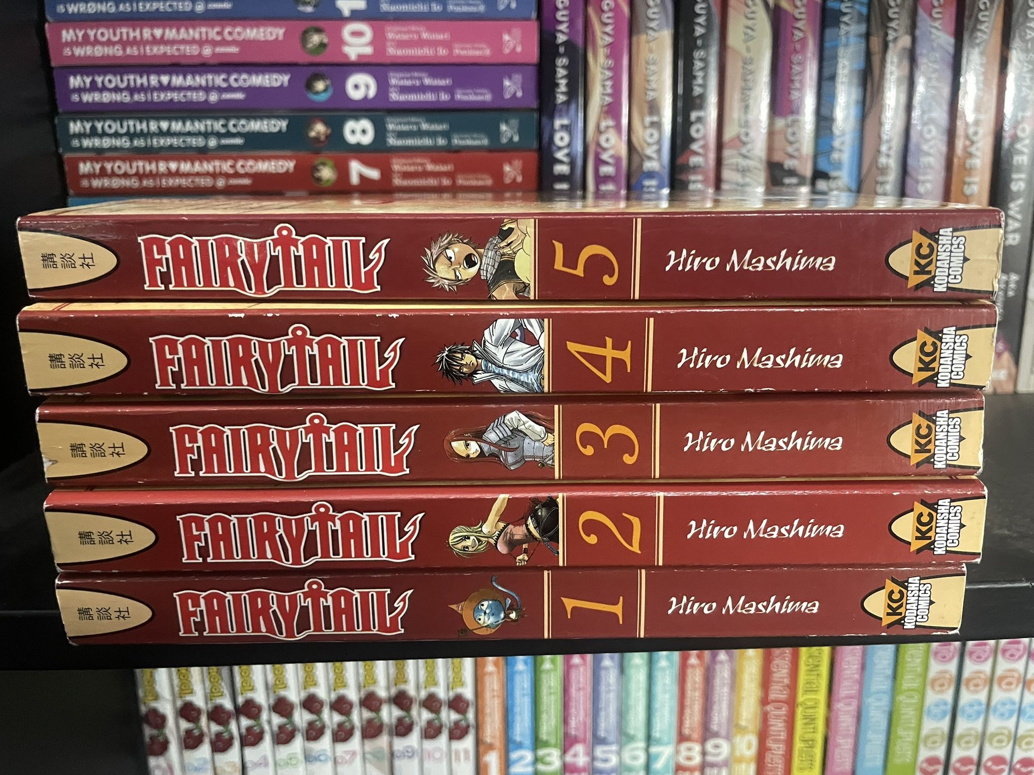 Fairy Tail Manga Vol 1-5