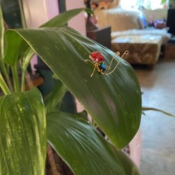 Murano Style Amber Art Glass Fox Figurine 6” Hand Blown Vintage Sculpture