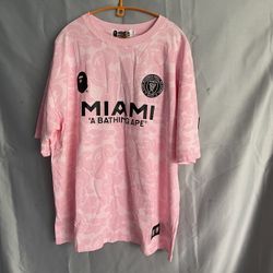 A Bathing Ape BAPE x Inter Miami T-Shirt Pink/Black