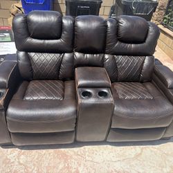 Brown Double Recliners 