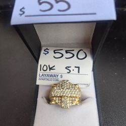 10k Diamond Cross Ring (Layaway $55 Down) 