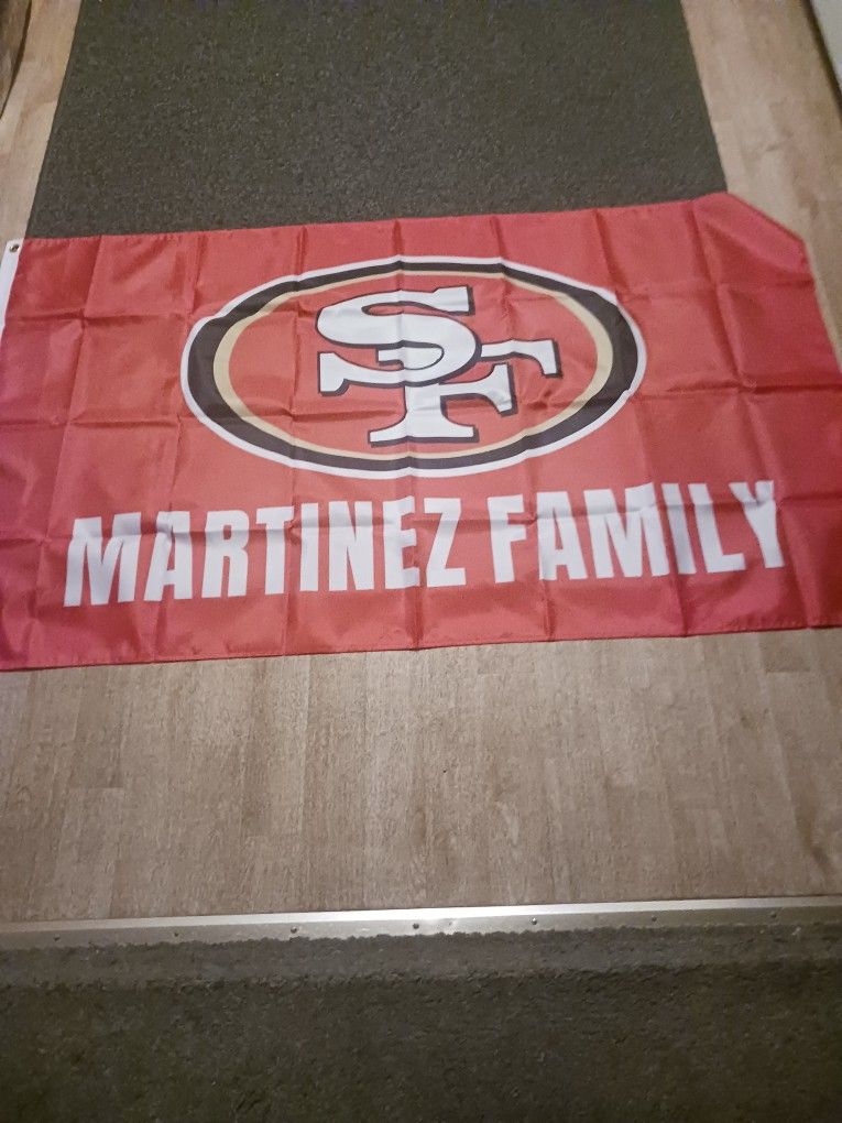 49ers Martinez Family Flags
