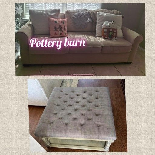 Pottery Barn Sofa & Ottoman