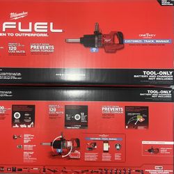 Milwaukee M18 Fuel 1” D-Handle Ext. Anvil High Torque Impact. Tool Only. Model #2869-20