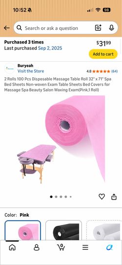 Cart Organizer,  wax bed table sheet,  & more!