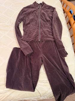 Lululemon Scuba velvet track suit
