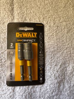 DEWALT Max Impact Double-Ended Magnetic Nut Driver Set (2-Piece) – New