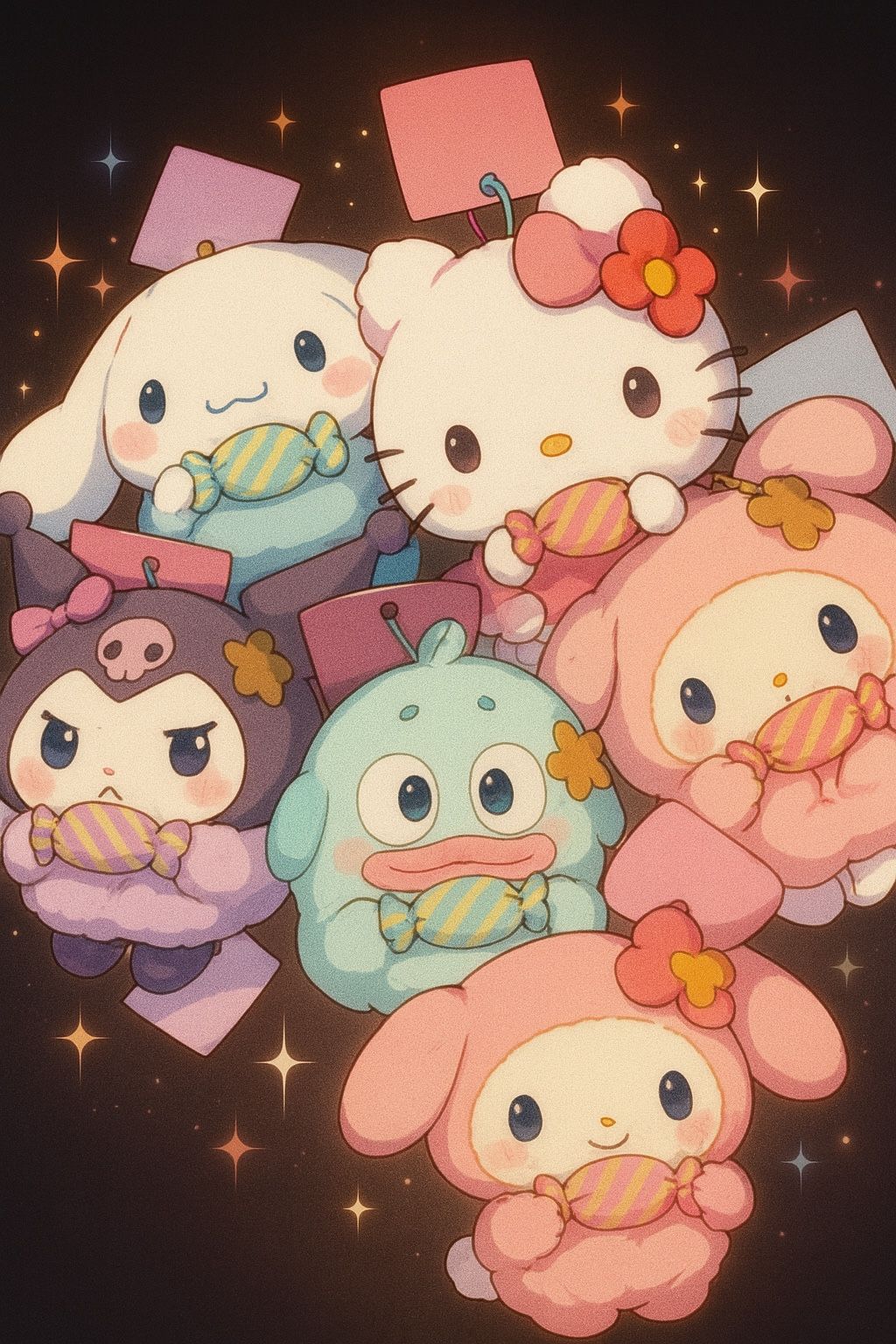 β¨ Sanrio Candy Plush Collection β 5-Piece Set β¨